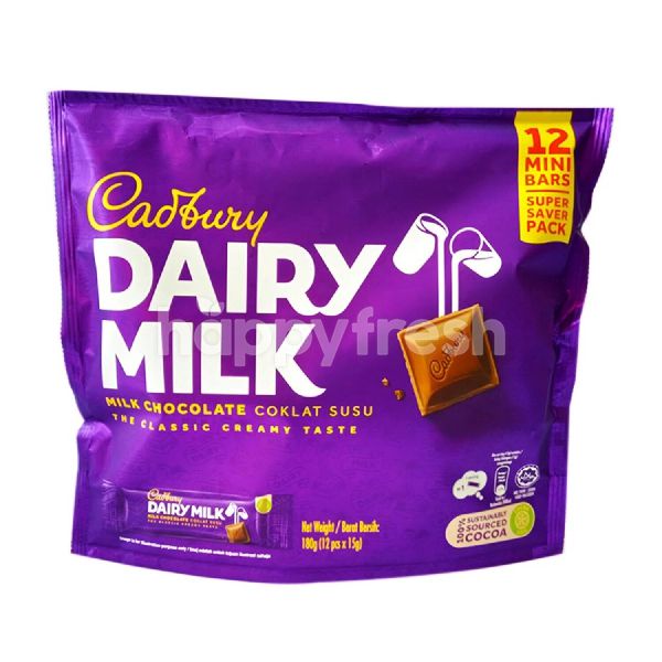 Aly Cadbury Dairy Milk Chocolate 12pcs Mini Bars 180g Imported Chocolates Lazada Ph