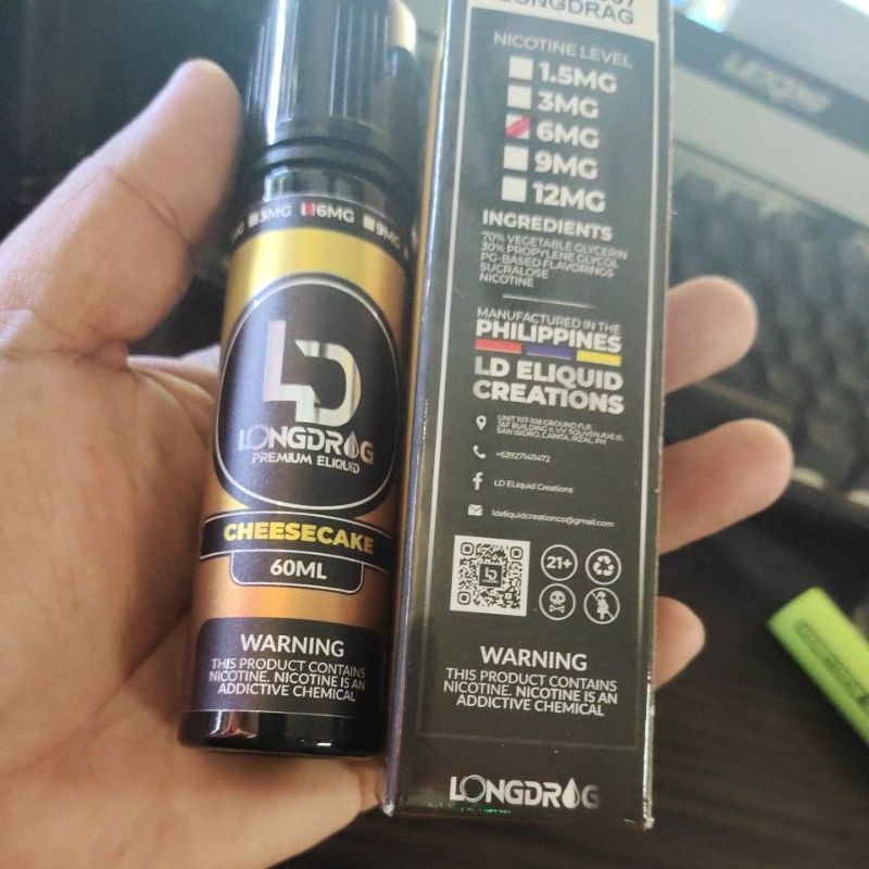 【imVnYnL6】Long Drag Cheesecake legit (new Packaging) 3mg 6mg 9mg and 12mg ejuice Lazada PH