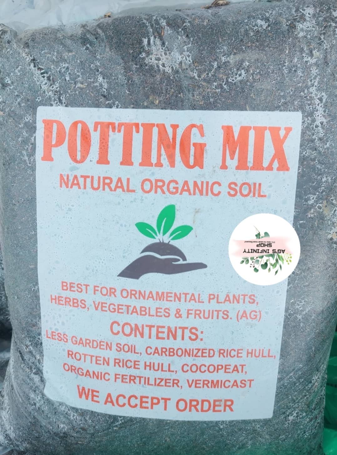 POTTING MIX NATURAL ORGANIC SOIL ( 910 KGS) garden soil, rotten and