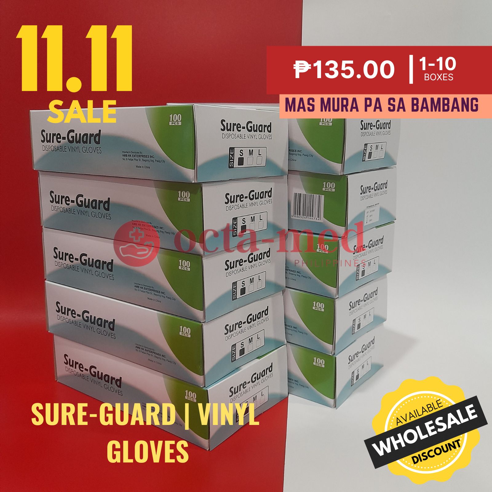 Vinyl LatexFree Gloves SUREGUARD Wholesale Lazada PH