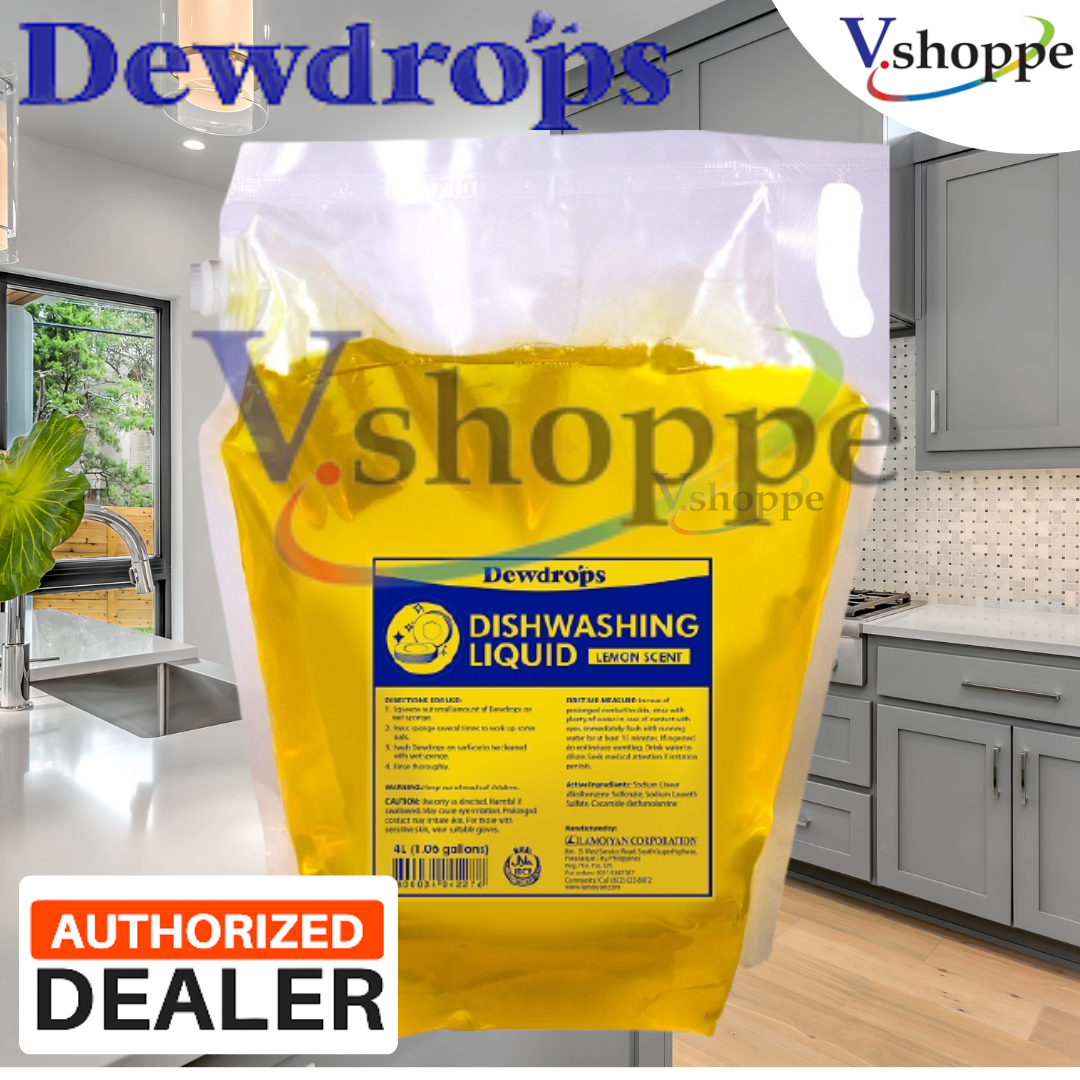 Dewdrops 4 Liters Dish Washing Liquid for House Cleaning ( Dewdrop