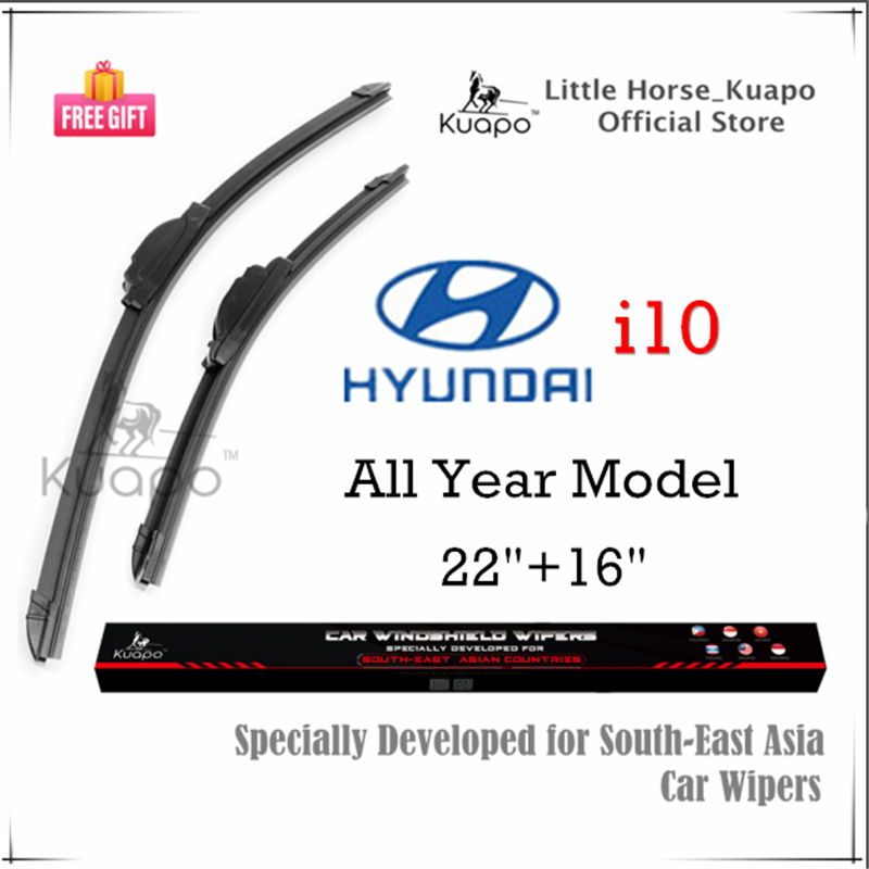 Hyundai i10 Wiper Blade for i 10 Car Window Wipers Set (silicone banana