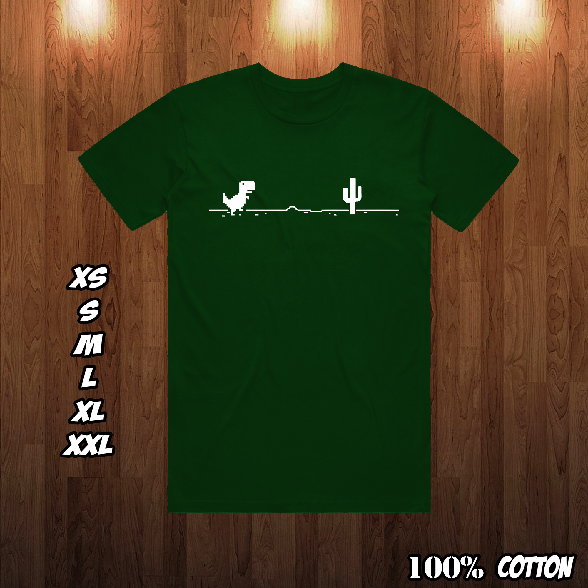 Google Chrome Shirt Google Chrome T-Rex Game Offline Mode