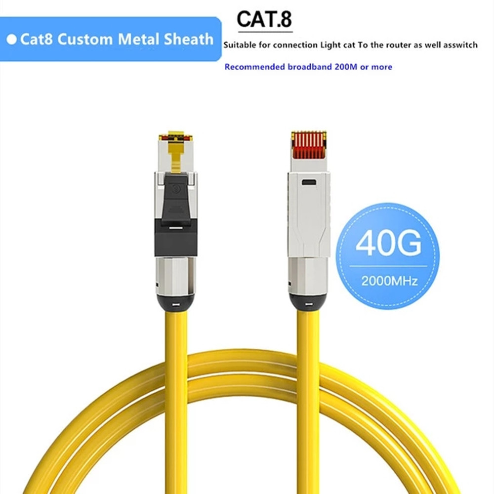 30m Yellow External Outdoor Network Ethernet Cable Cat5e 100% Copper RJ45 LOT 