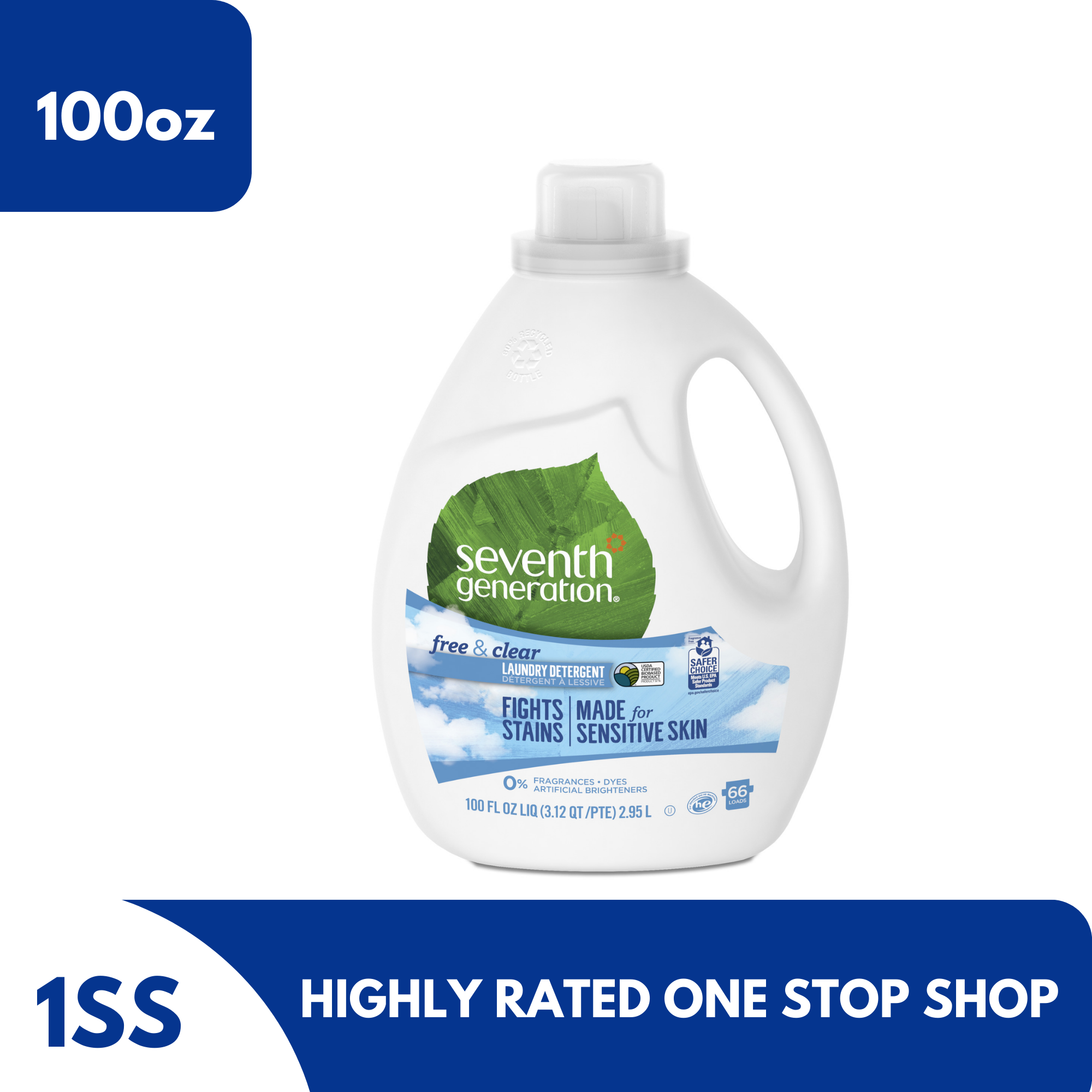 Seventh Generation Free & Clear Laundry Detergent, 100oz Lazada PH