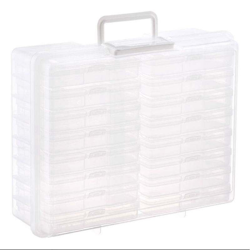 Photo Box Keeper Storage Organizer / Cord Organizer / Craft Box Organizer  (16pcs 4 x6 )