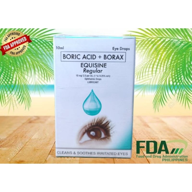 Equisine Regular Boric Acid Borax Ophthalmic Eye Drops 10ml Lazada Ph