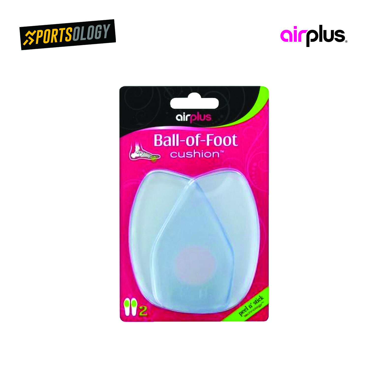 2x Airplus Ball-Of-Foot Foam Cushion Improves Shoes Fit/Comfort One ...