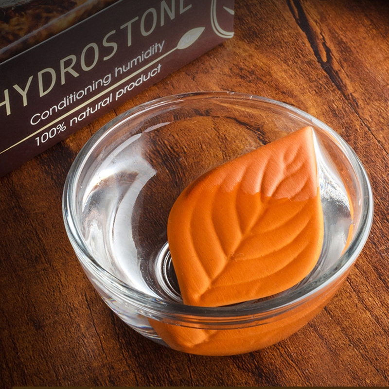 Portable Herb Humidifier Moisturizer Reusable Leaf Shape Pottery Clay