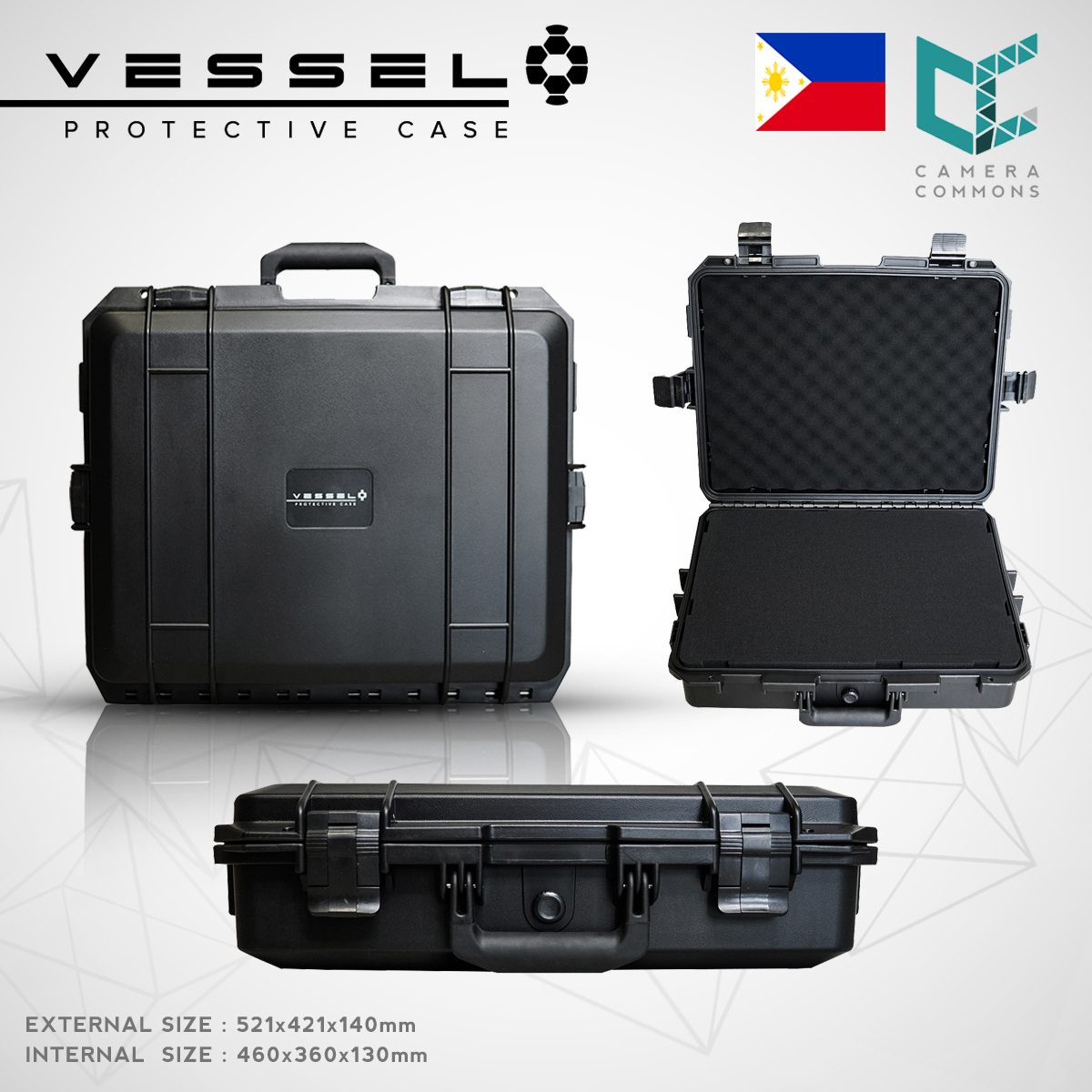VESSEL VS4636 Portable Hard Case for Photography, Equipment, Instruments, Watches and other