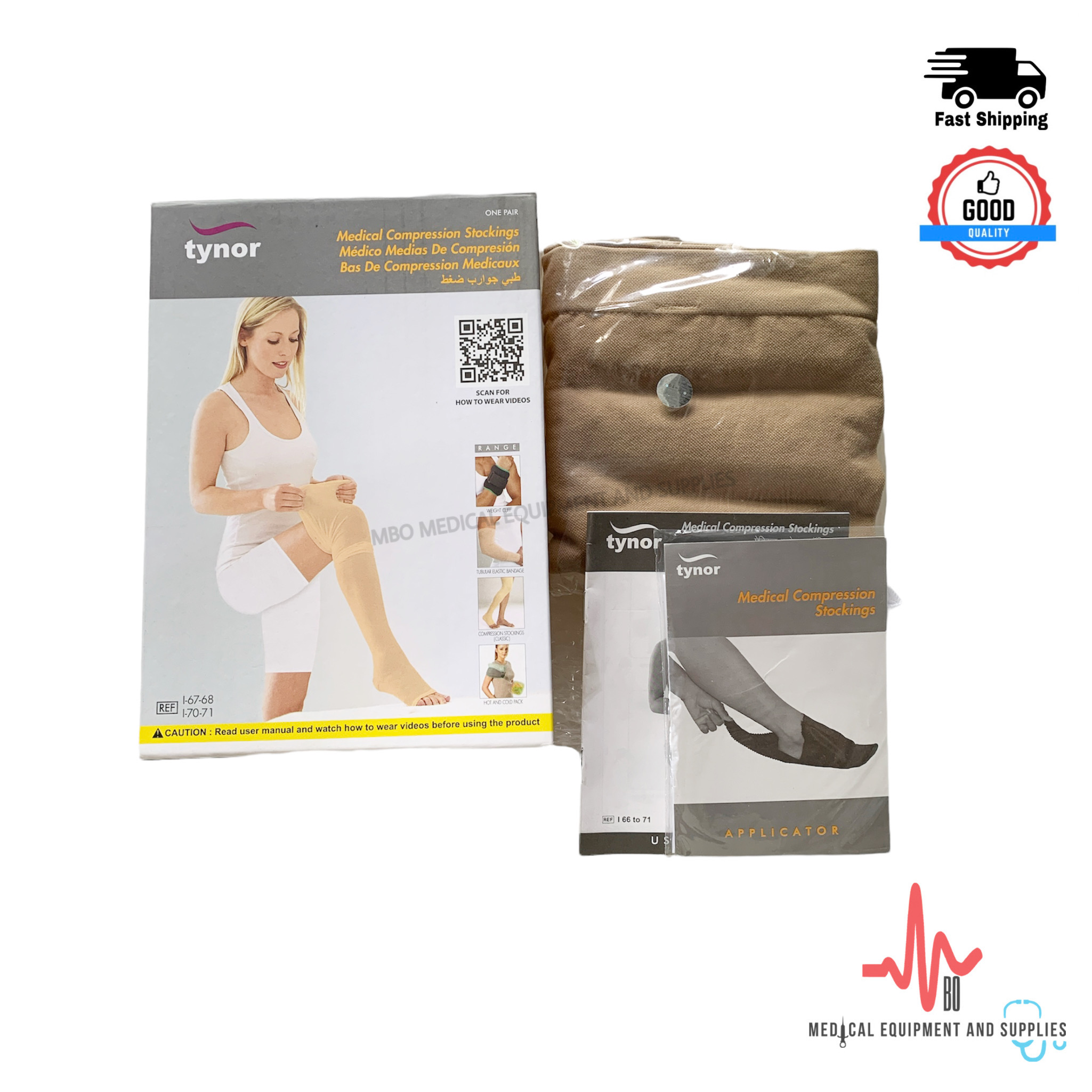 Tynor Medical Compression Stockings (Knee High)