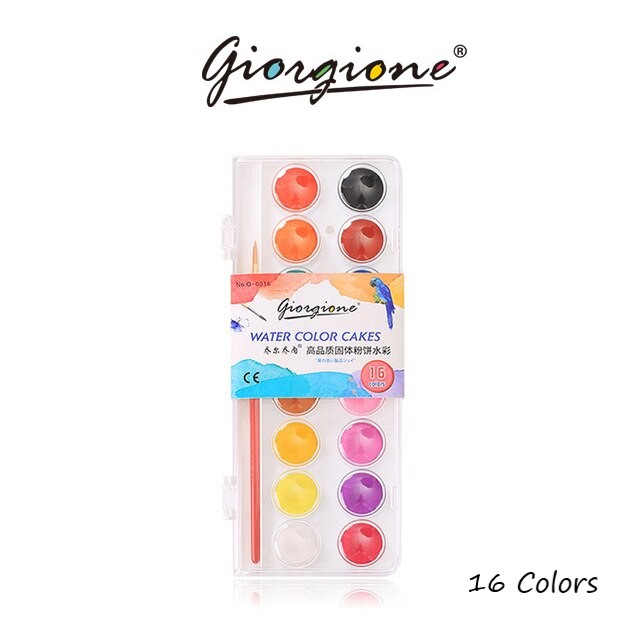 Watercolor Cake [12/16/24/28/36 Colors] Lazada PH