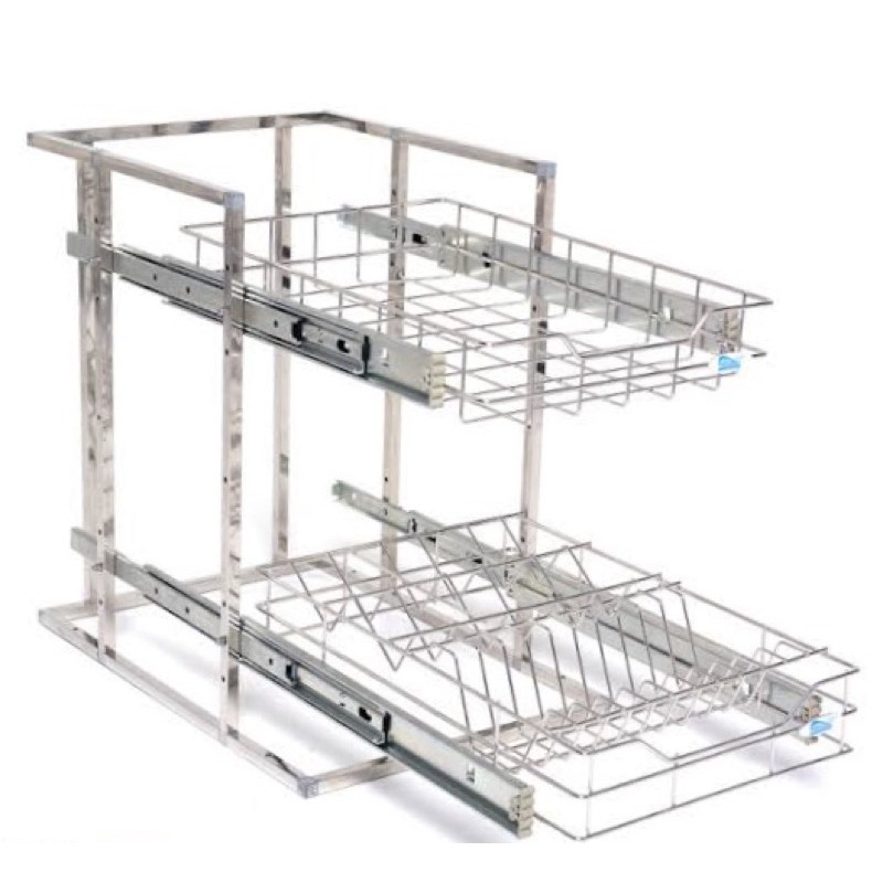 Stainless Kitchen Pull Out Basket with Frame Lazada PH