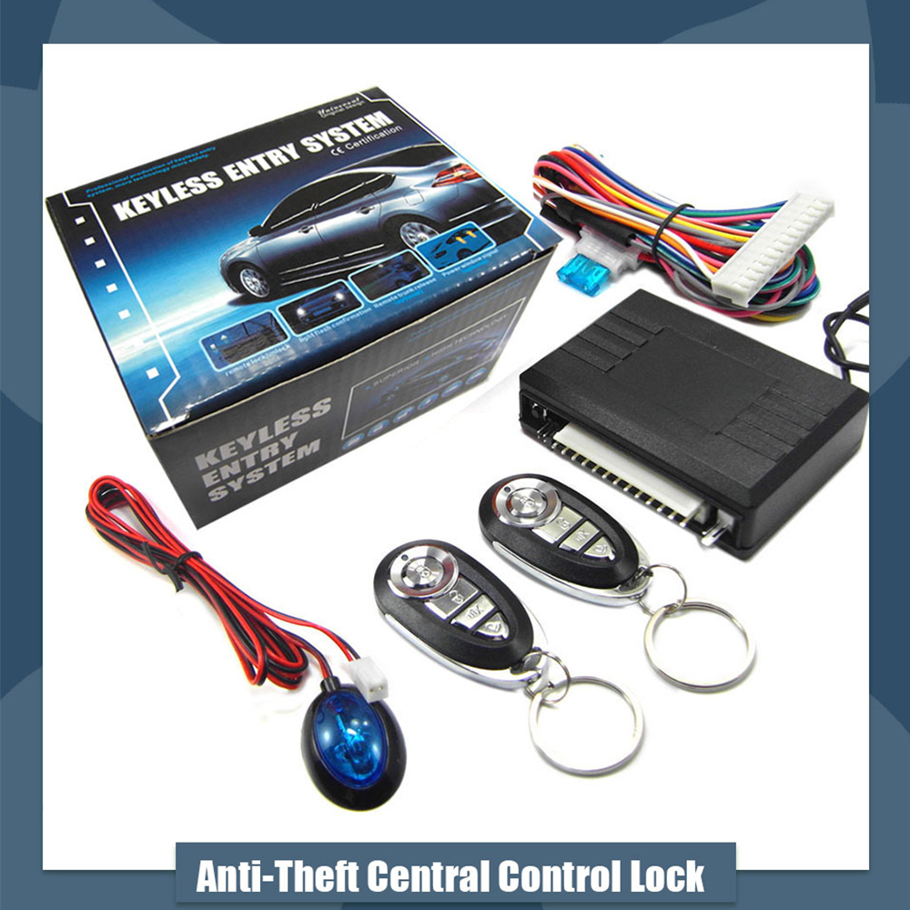 12V Car Remote Control Keyless Entry System Car AntiTheft Alarm