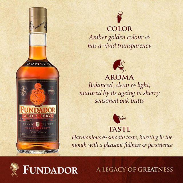 Fundador Gold Reserve Brandy 3 Pack (700ml per Bottle) review and price