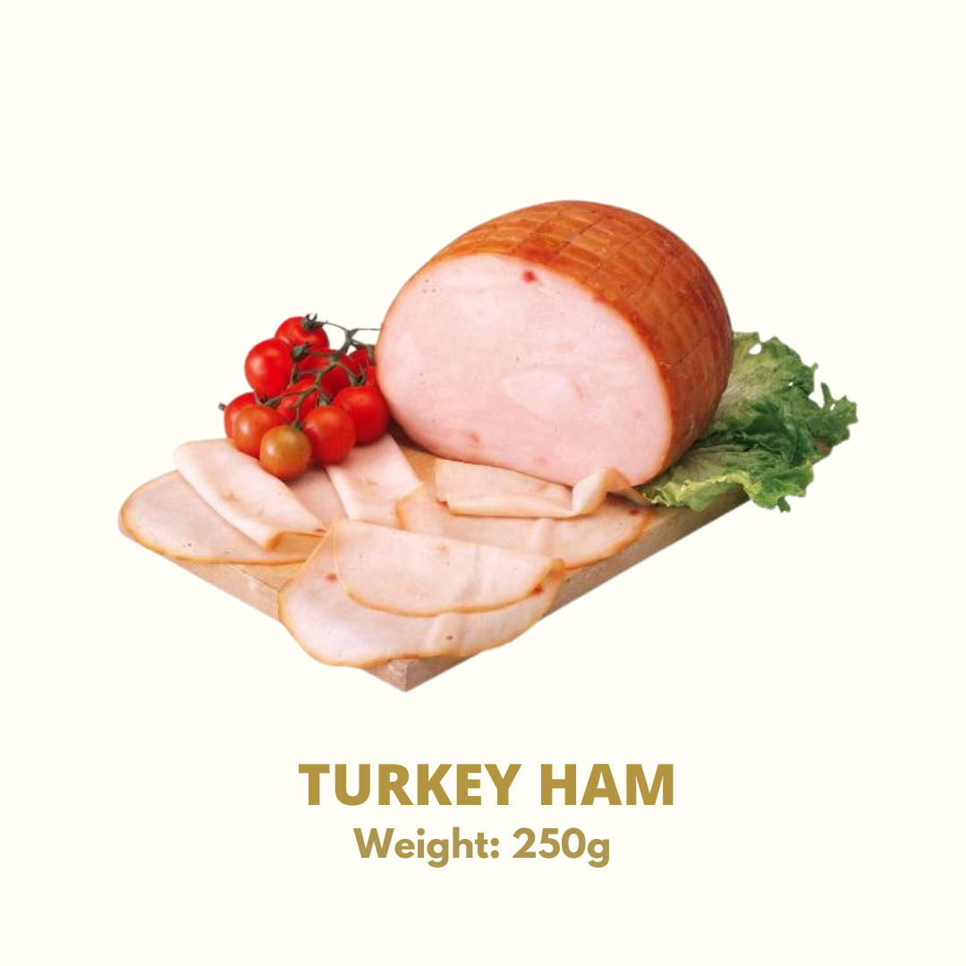 Turkey Ham, 250g, healthy option, charcuterie, deli meat, sliced