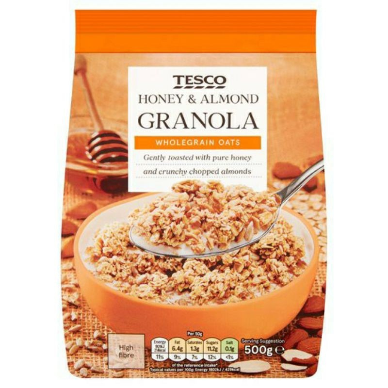 Tesco Granola 500G/1000G (Super Berry Granola Honey Almond and Fruit Nuts) Lazada PH