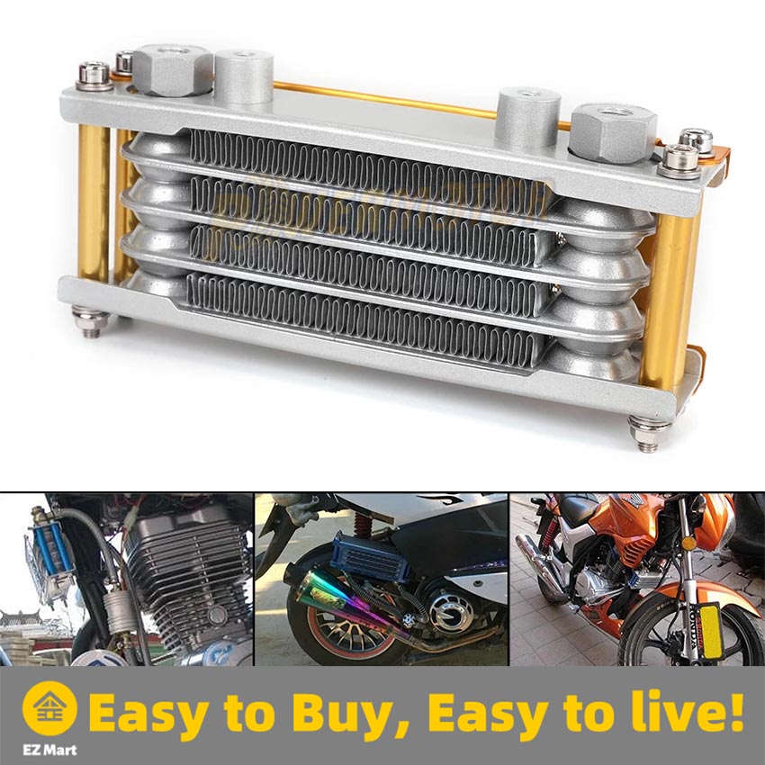 Motorcycle Oil Cooler Kit Radiator Cooling Fit Engine For 110cc 125CC