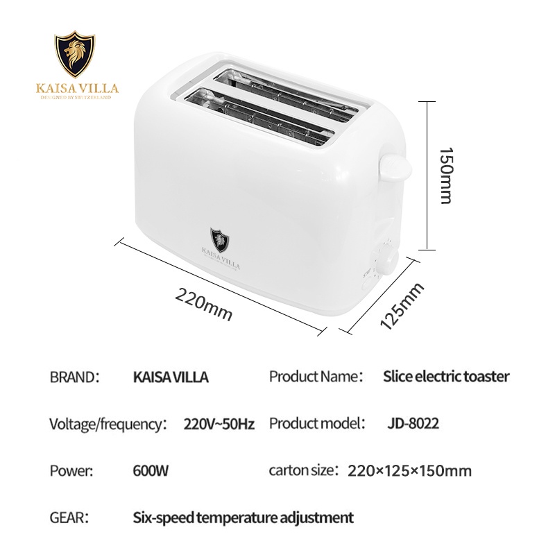 【factory outlet】 Kaisa Villa bread toaster 2 slot toaster machine