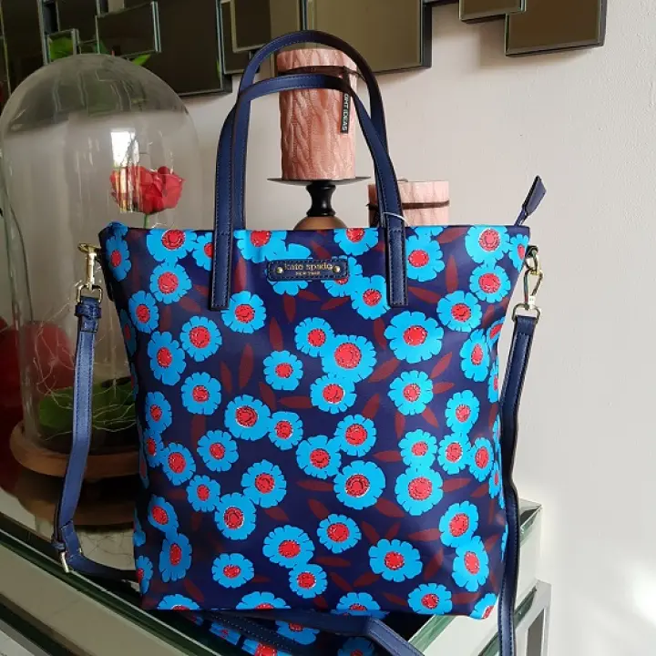 navy blue shopper bag