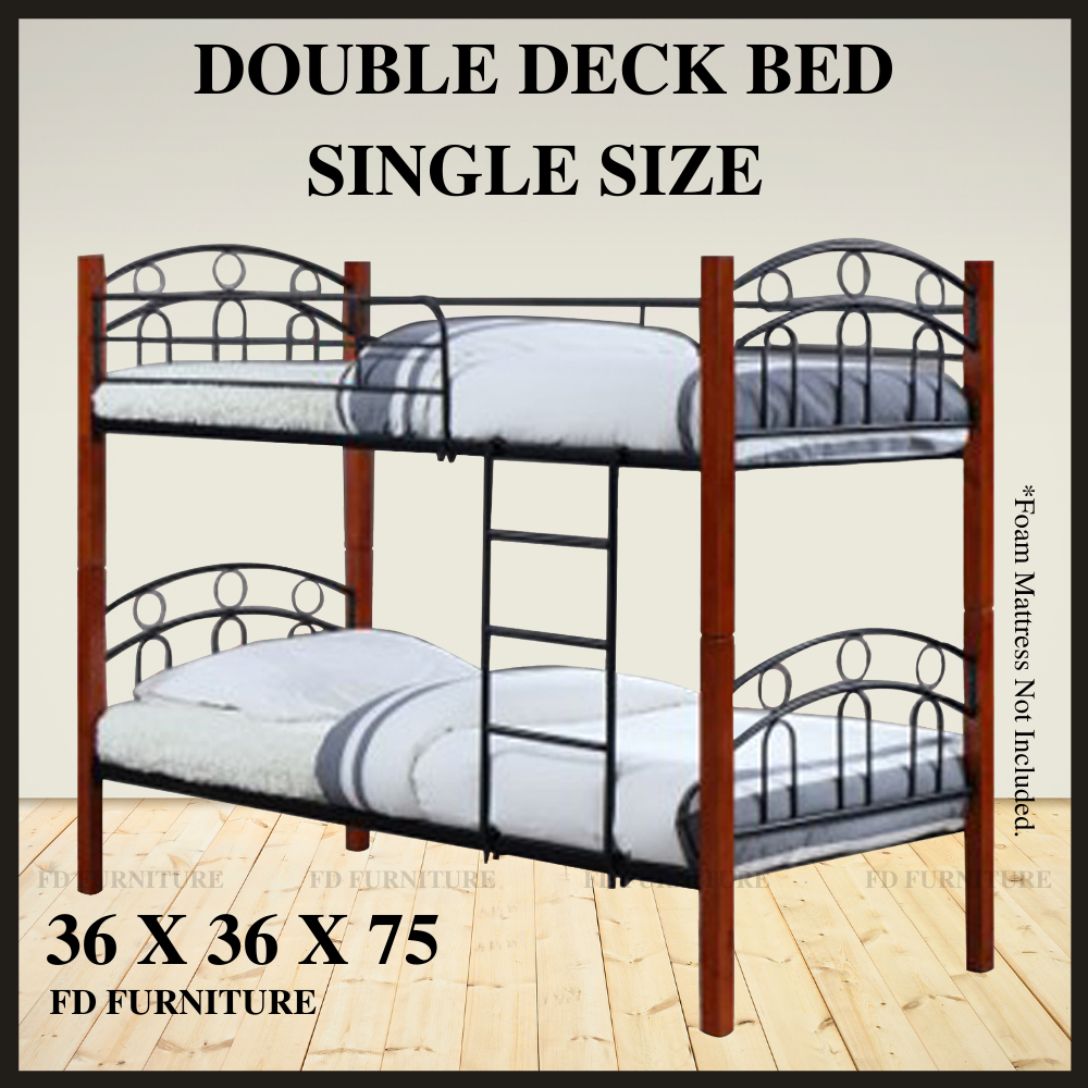 PRIMO'S DOUBLE DECK BED FRAME [ REGULAR ] Single Size [ 36 X 75