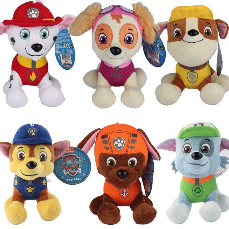 paw patrol stuffed animals set