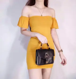 lazada yellow dress