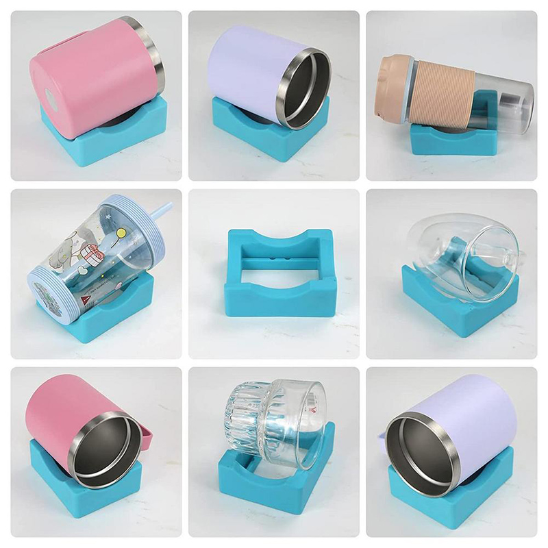 Silicone Mug Cup Tumbler Cradle Anti-slip Glass Cup Holder for Crafting  Tumbler Bottle Display