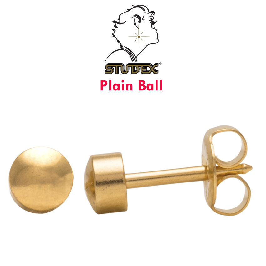 Boucles D'oreilles Médicales Baby Tiff Studex - Or Blanc 9 Carats - Système 75 (11/32)