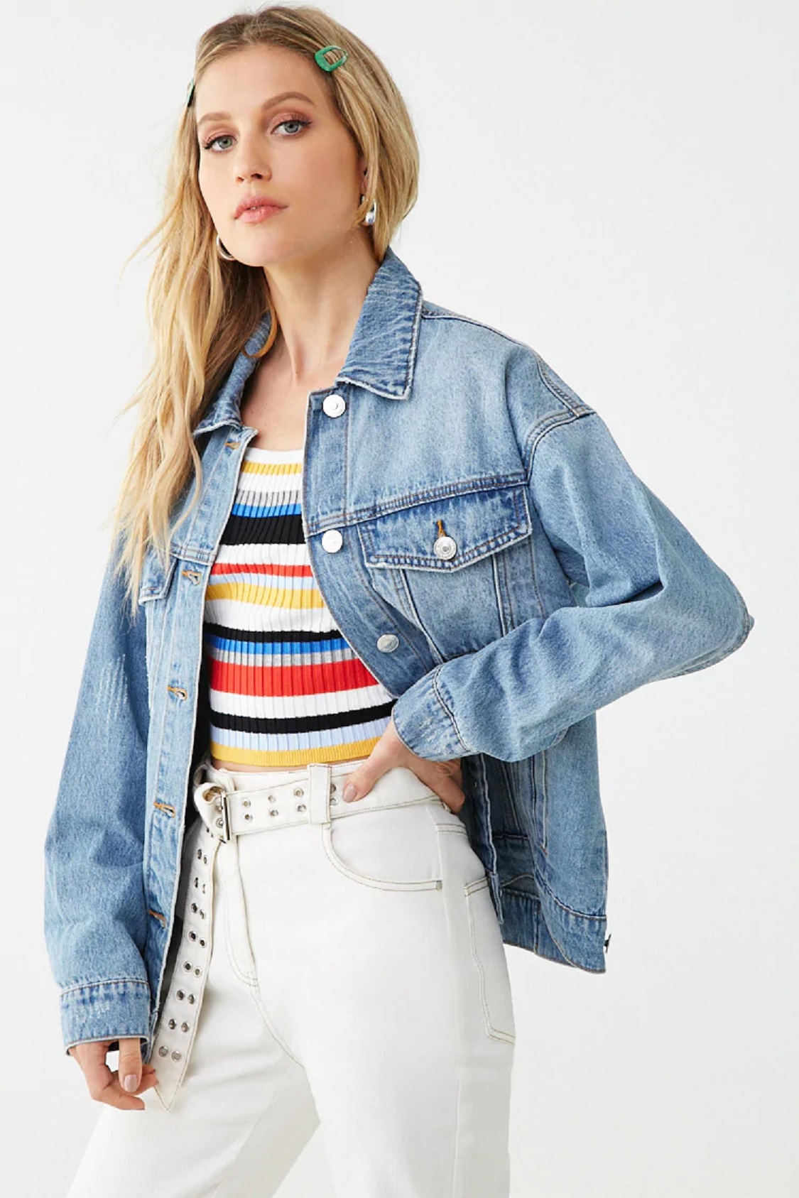 jean vest for womens forever 21