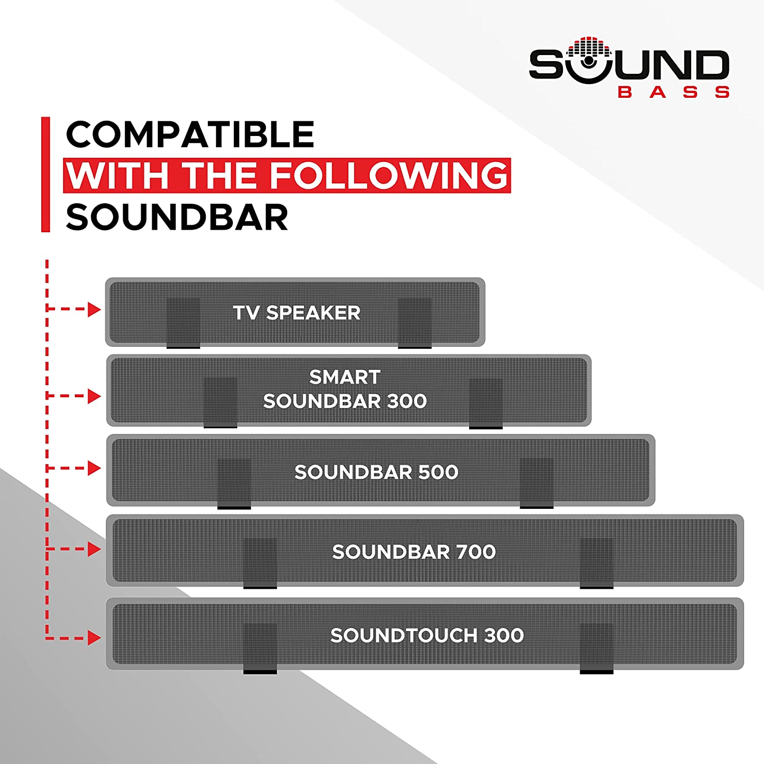 TV Speaker, Soundbar 300/500/700 & Soundtouch 300 Adjustable Mount Black, for Bose Sound Smart 300, 500 & 700 with Mounting | Lazada PH