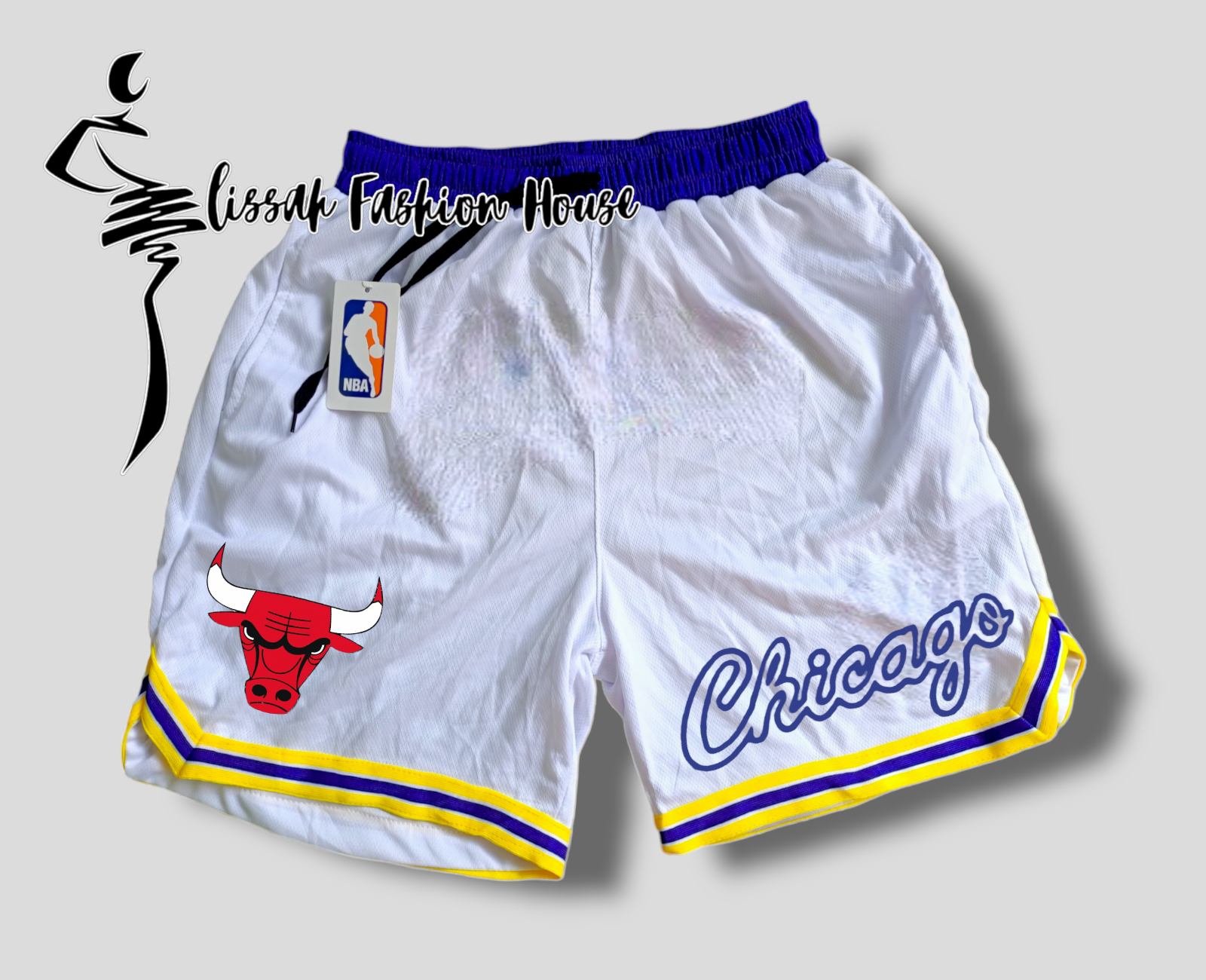 nba shorts team name on front