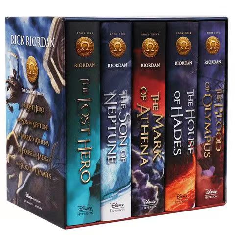 Heroes Of Olympus, Percy Jackson 5-book Hardcover English Book Set 