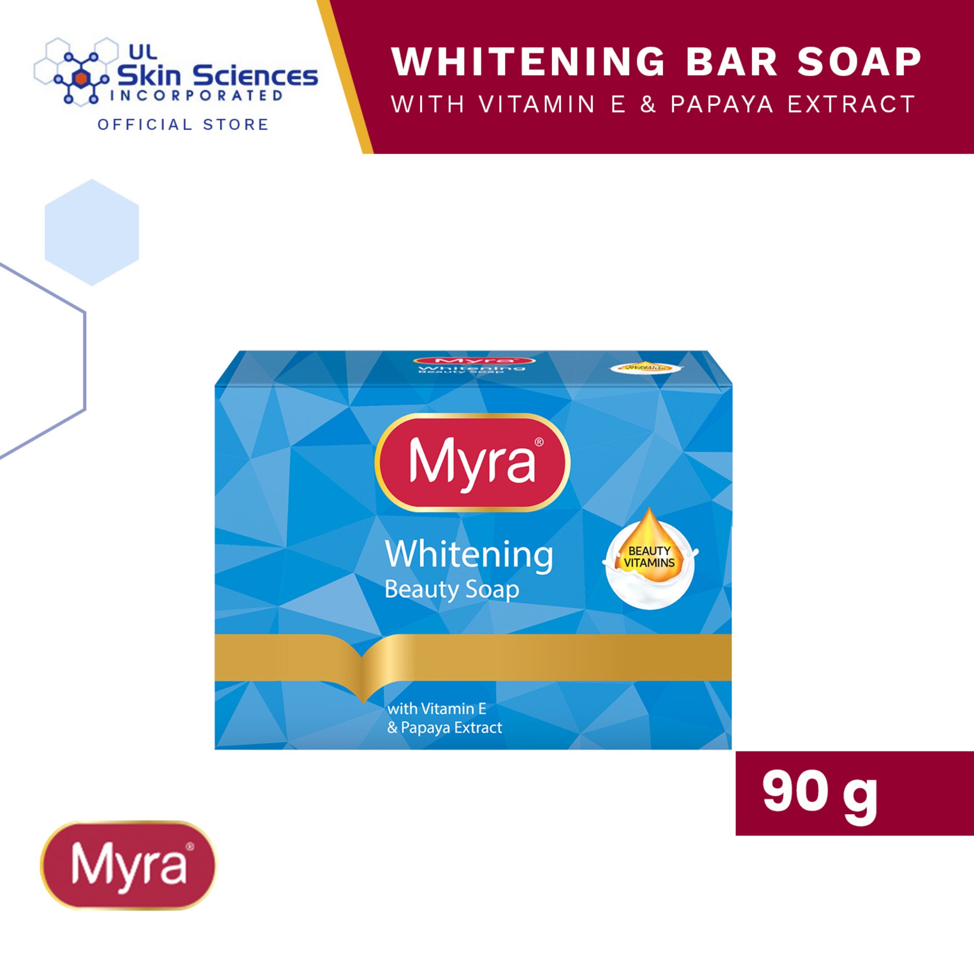 Myra Whitening Beauty Soap 90 g Lazada PH