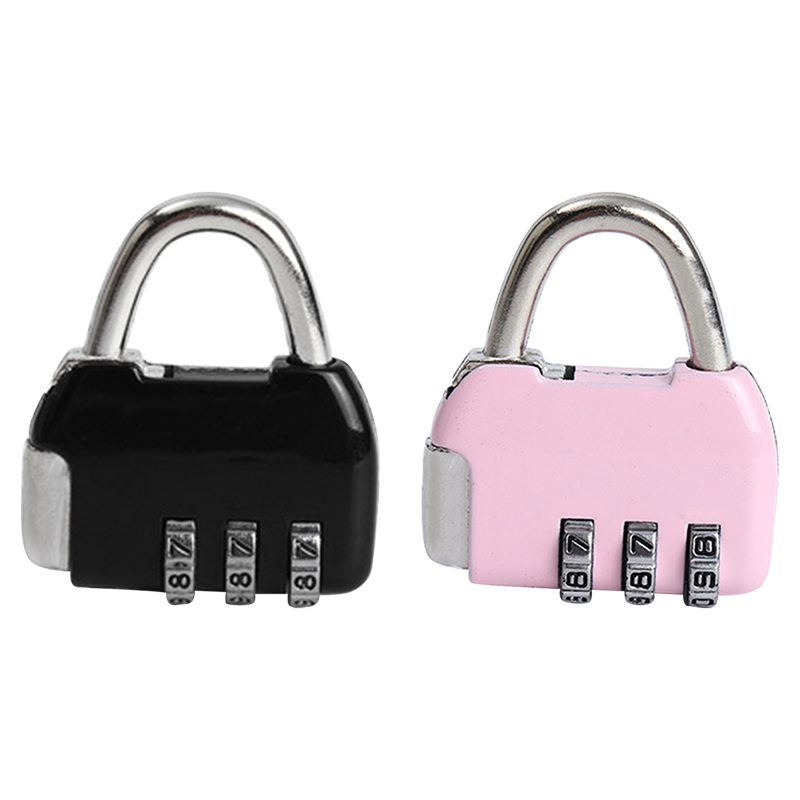 Cartoon Combination Lock Gym Mini Anti-theft Password Padlock