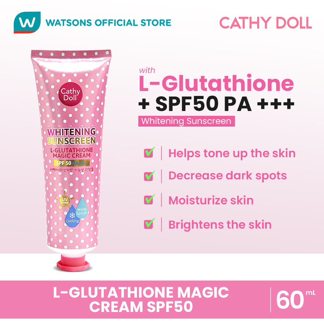 Cathy Doll Whitening Sunscreen L-Glutathione Magic Cream SPF50 60ml