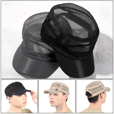 JUZHUFEI Summer Sunscreen Products Adjustable Breathable With Mesh Baseball Cap Fishing Outdoor Sports Sun Hats