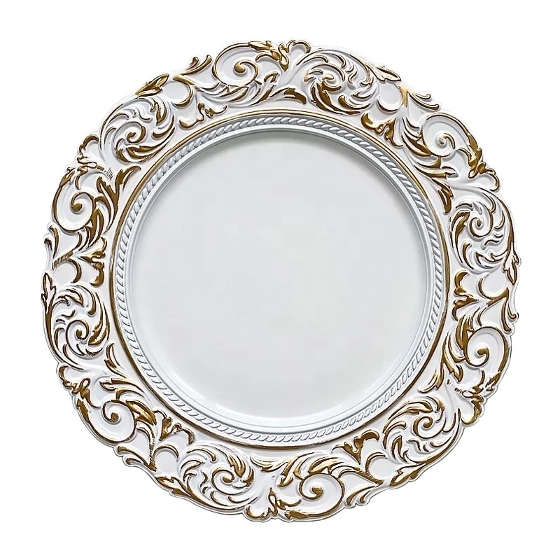 Wholesale 6 or 12pcs Gold Reef Charger plates 13inch Lazada PH