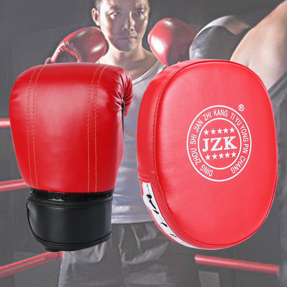 Trainer Punch Bag Gym Exercise Boxing Gloves Focus Pads Strength Training 