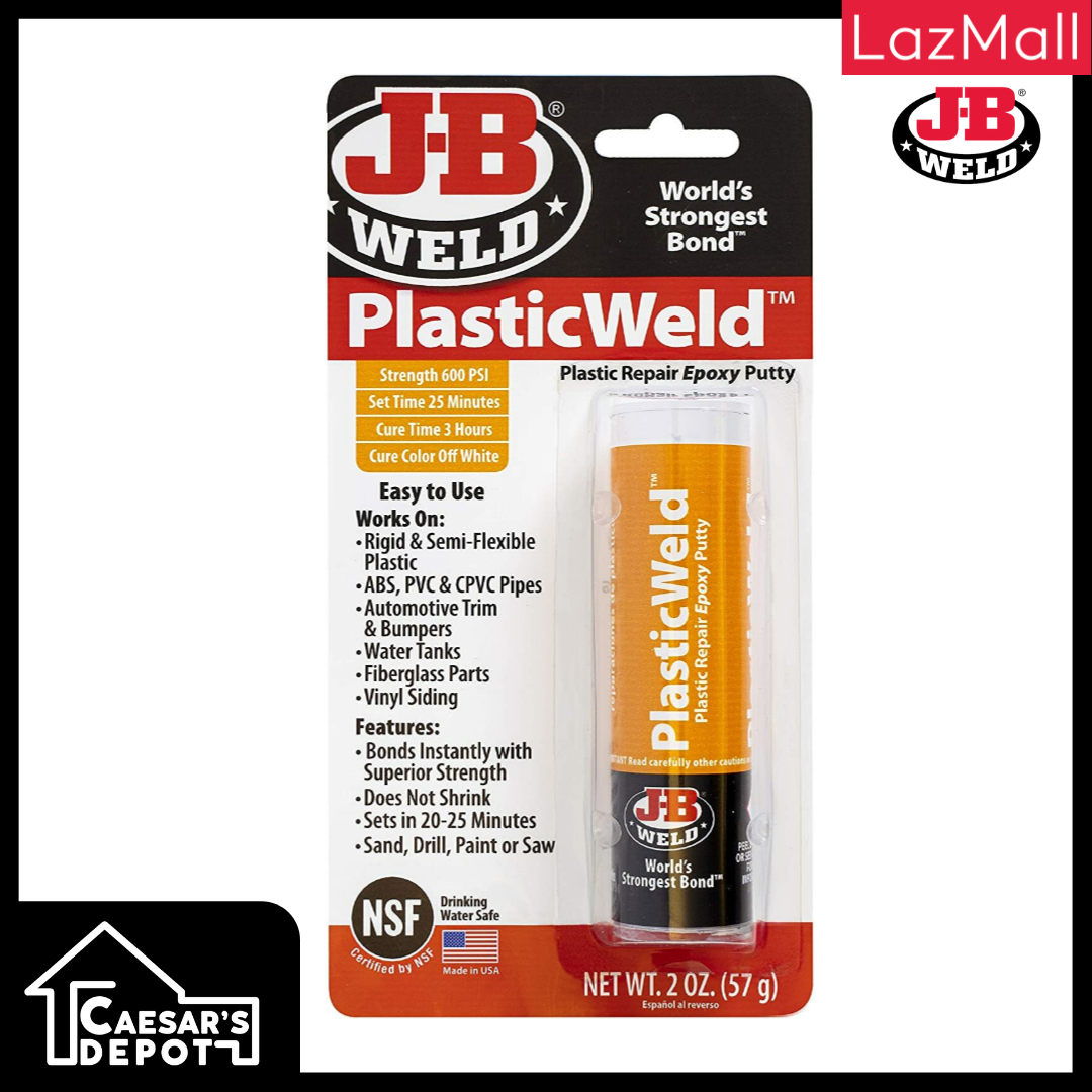 JB Weld PlasticWeld Plastic Repair Epoxy Putty, oz. 57g (8237) Lazada  PH