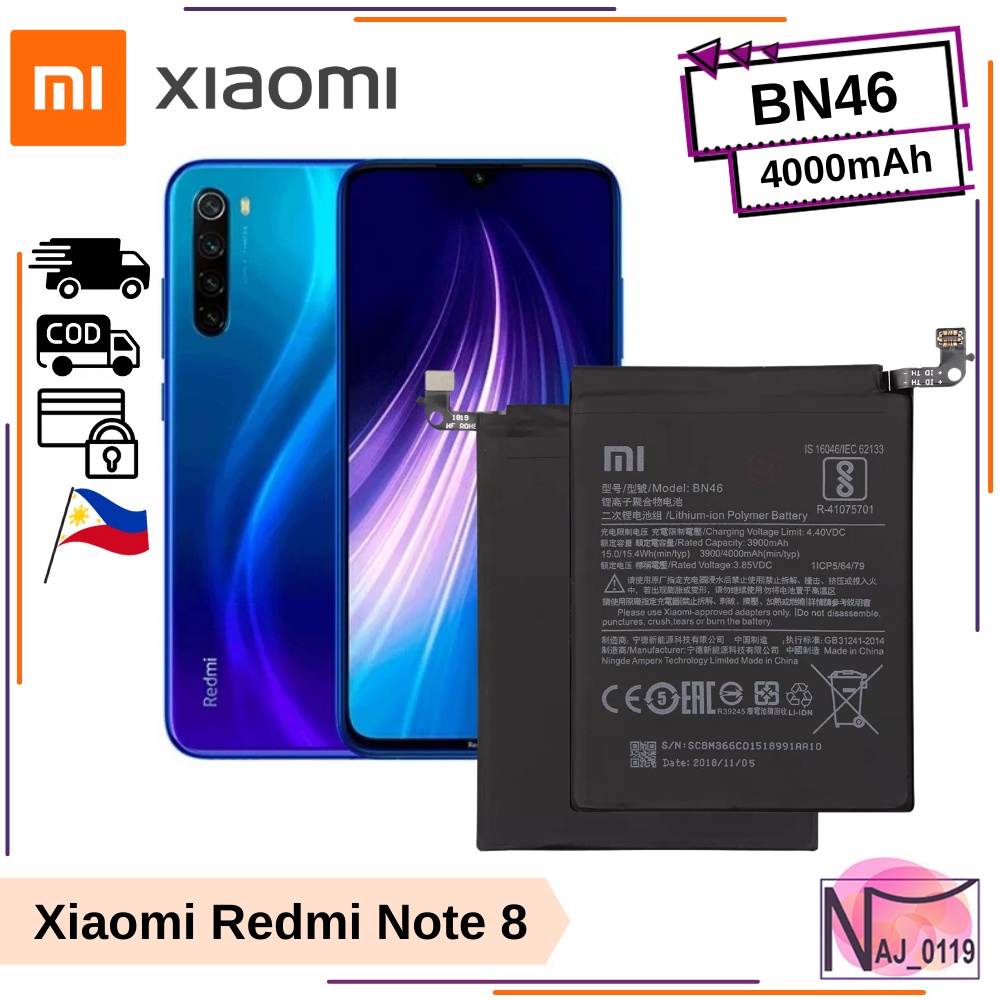 redmi note 8 battery model bn46