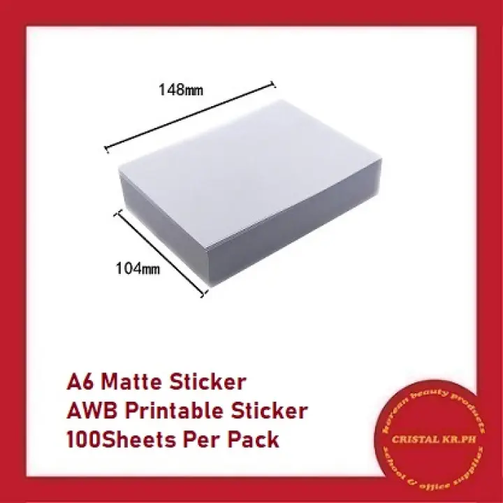 matte sticker sheets