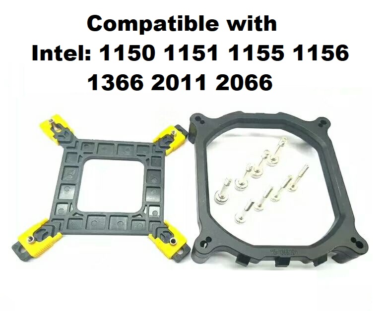 AMD & AM4 motherboard support bracket. Intel 115x/2011/1366 Bracket support for CPU coolers