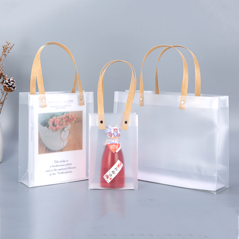 oleevia Waterproof Transparent PVC Bag Transparent Gift Tote Bag PVC ...