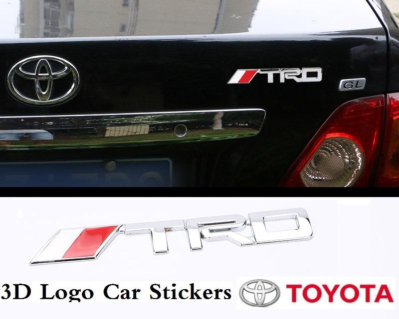 Toyota Trd Car Emblem Chrome Stickers Decals Badge Car Styling