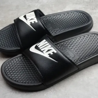 nike leather slippers