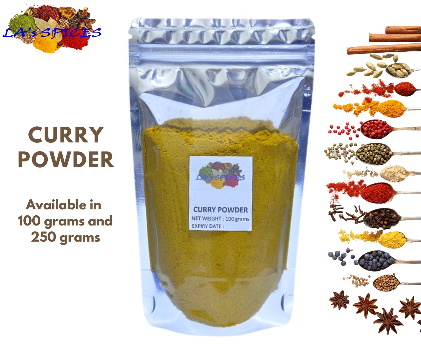 Curry Powder 100 grams, 250 grams and 500 grams Lazada PH