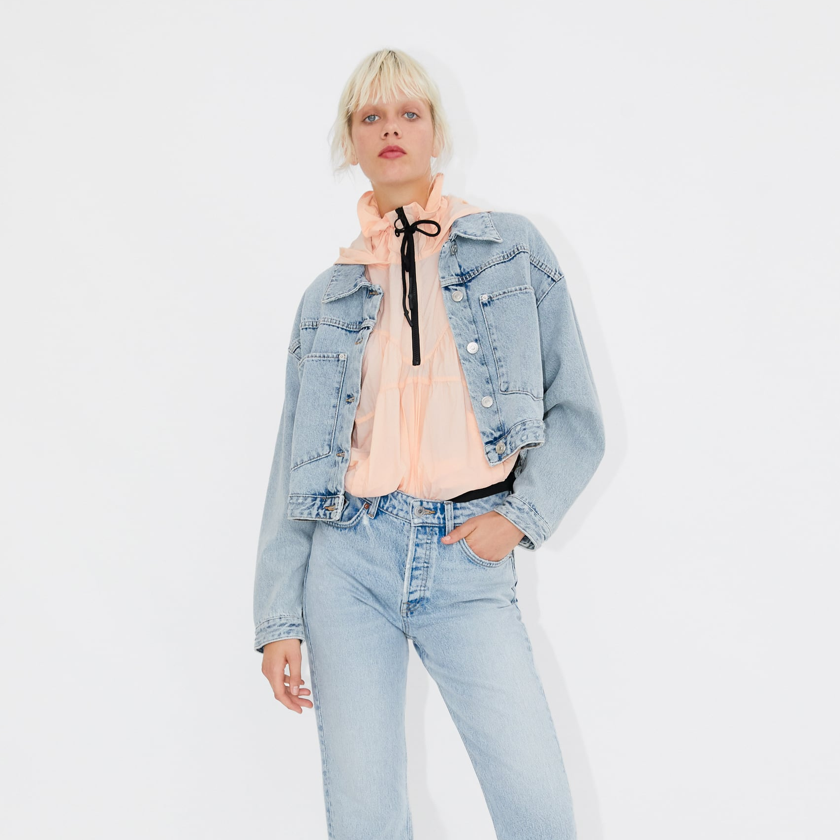 zara denim jacket ladies