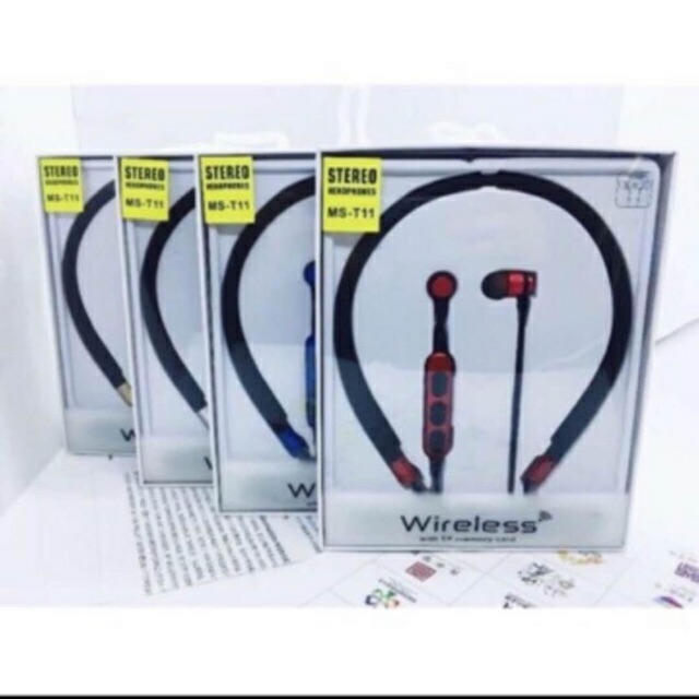 MST11 wireless headsets w/ TF Memory Card Bluetooth Lazada PH