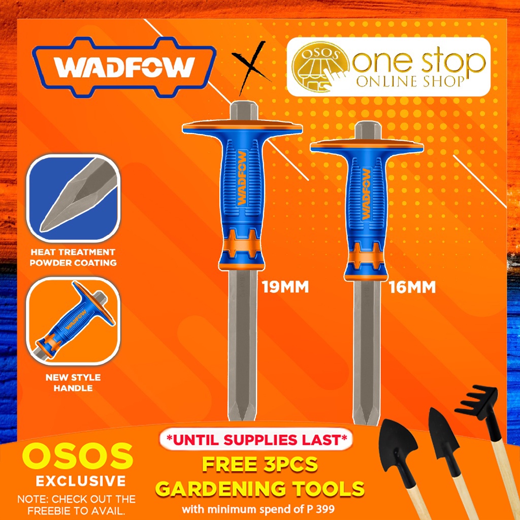WADFOW Tools Original Concrete Chisel 4 x 250mm(16mm) & 4 x 300mm(18mm